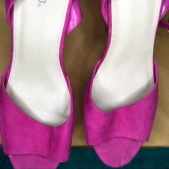 Hot Pink Platform Wedge - Picture 2 of 6